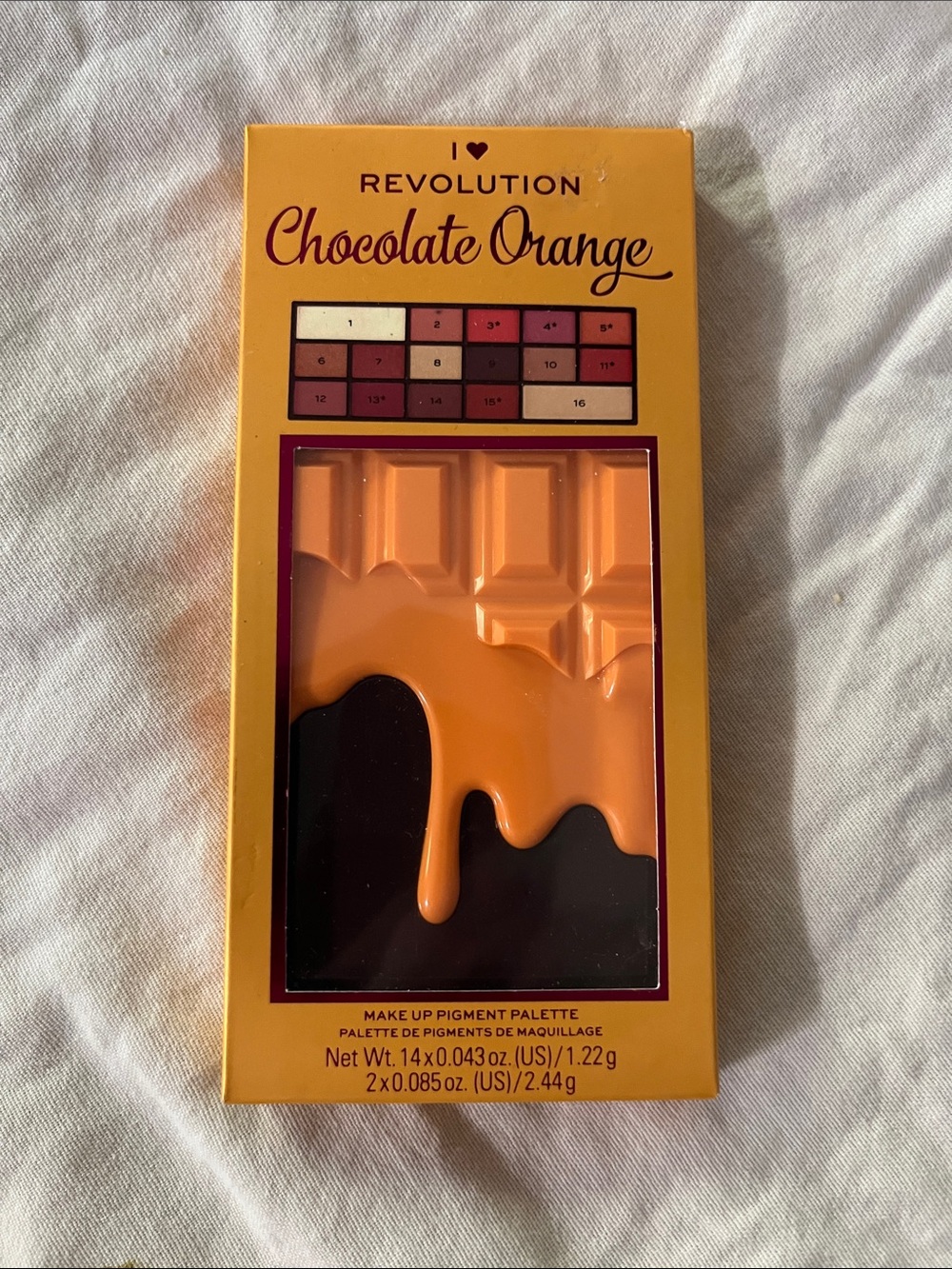 I Heart Revolution Chocolate Orange Eyeshadow Palette -